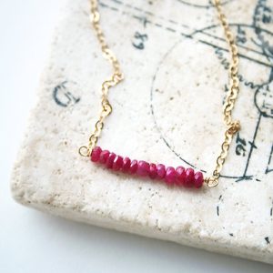 Pretty Ruby Necklace