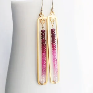 Ombre Ruby Earrings